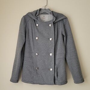 Guess jacket hoodie grey sz Small Y2k. fleece